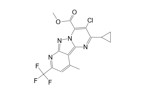 pyrido[2',3':3,4]pyrazolo[1,5-a]pyrimidine-4-carboxylic acid, 3-chloro-2-cyclopropyl-10-methyl-8-(trifluoromethyl)-, methyl ester