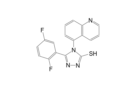 4H-1,2,4-triazole-3-thiol, 5-(2,5-difluorophenyl)-4-(5-quinolinyl)-