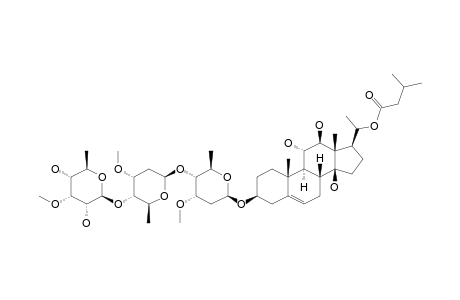 DREBYSSOGENIN-K(2)-3-O-3-O-METHYL-6-DEOXY-BETA-D-ALLOPYRANOSYL-(1->4)-BETA-D-CYMAROPYRANOSYL-(1->4)-BETA-D-CYMAROPYRANOSIDE