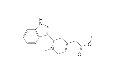 Methyl 2-(3-indolyl)-1-methyl-1,2,3,6-tetrahydro-pyridine-4-acetate
