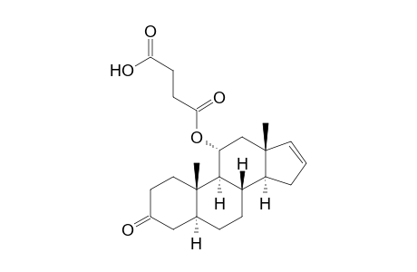 Androst-16-en-3-one, 11-(3-carboxy-1-oxopropoxy)-, (5.alpha.,11.alpha.)-