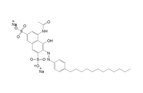 2,7-Naphthalenedisulfonic acid, 5-(acetylamino)-3-[(4-dodecylphenyl)azo]-4-hydroxy-, disodium salt
