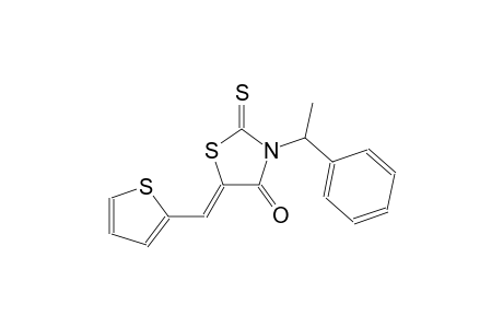 (5Z)-3-(1-phenylethyl)-5-(2-thienylmethylene)-2-thioxo-1,3-thiazolidin-4-one