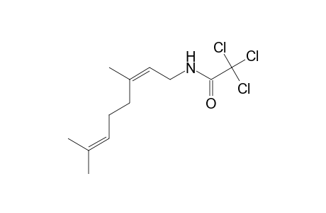 Acetamide, 2,2,2-trichloro-N-(3,7-dimethyl-2,6-octadienyl)-