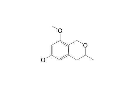 AROHYNAPENE-D;6-HYDROXY-8-METHOXY-3-METHYLISOCHROMAN