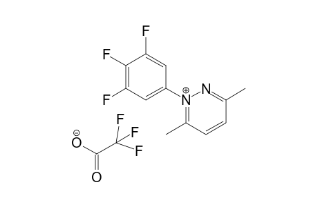 3,6-Dimethyl-1-(3,4,5-trifluorophenyl)pyridazinium trifluoroacetate