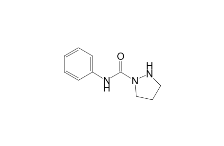 1-Pyrazolidinecarboxamide, N-phenyl-