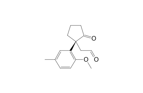 (S)-2-(1-(2-methoxy-5-methylphenyl)-2-oxocyclopentyl)acetaldehyde