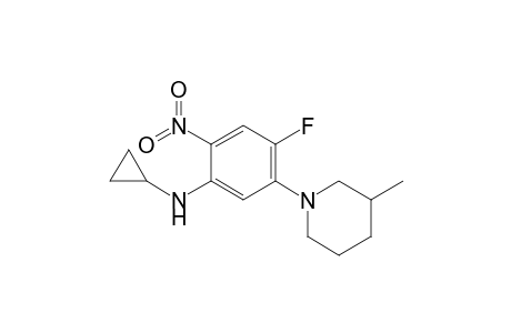 N-Cyclopropyl-4-fluoro-5-(3'-methylpiperidin-1'-yl)-2-nitroaniline