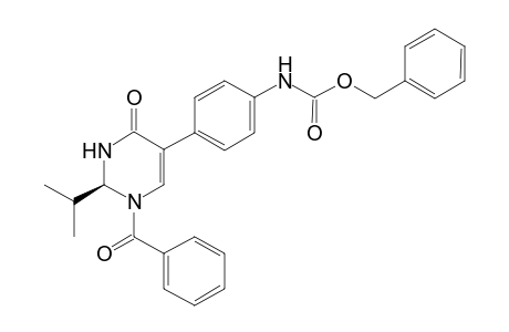 1-Benzoyl-(2S)-isopropyl-5-(4-(N-CBz)phenyl)-2,3-dihydro-4(1H)-pyrimidin-4-one