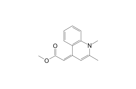 Methyl 2-( 1',2'-dimethyl-4'(1'H)-quinolylidene)acetate