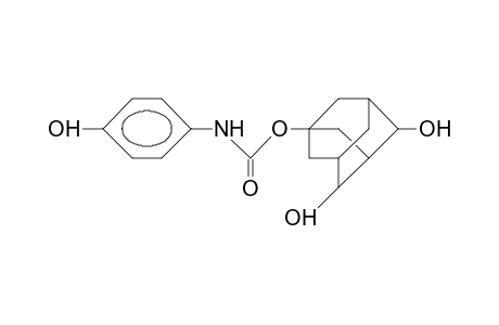 N-(4-Hydroxy-phenyl)-carbamic acid, 4,6-dihydroxy-1-adamantanyl ester