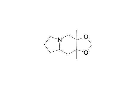 1-Aza-3,4-dimethylmethylenedioxybicyclo[3.4.0]nonane
