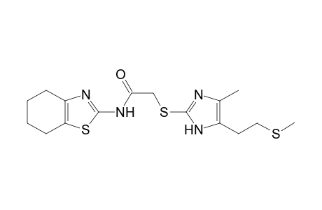 Acetamide, 2-[[4-methyl-5-[2-(methylthio)ethyl]-1H-imidazol-2-yl]thio]-N-(4,5,6,7-tetrahydro-1,3-benzothiazol-2-yl)-