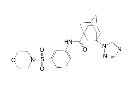 N-[3-(4-morpholinylsulfonyl)phenyl]-3-(1H-1,2,4-triazol-1-yl)-1-adamantanecarboxamide