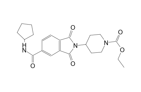 1-piperidinecarboxylic acid, 4-[5-[(cyclopentylamino)carbonyl]-1,3-dihydro-1,3-dioxo-2H-isoindol-2-yl]-, ethyl ester