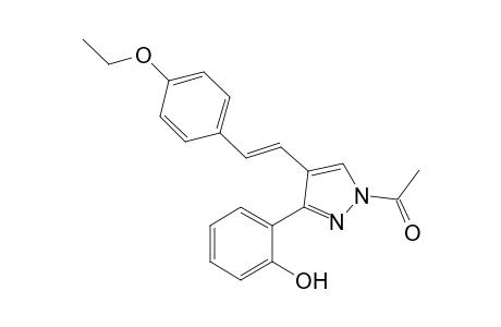 (E)-1-Acetyl-3-(2'-hydroxyphenyl)-4-(4"-ethoxystyryl)-1H-pyrazole