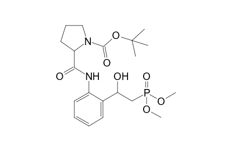 t-Butyl 2-[2'-{2''-(dimethoxyphosphoryl)-1''-hydroxyethyl}phenylaminocarbonyl]-1-pyrrolidinecarboxylate