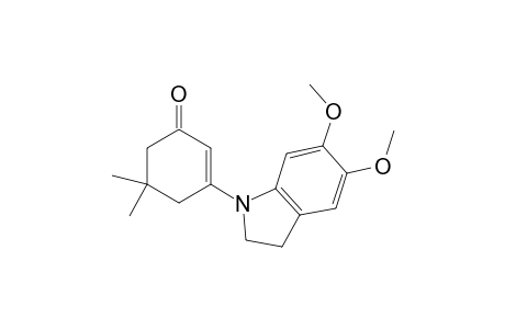3-(5,6-Dimethoxy-2,3-dihydroindolo)-5,5-dimethylcyclohex-2-en-1-one