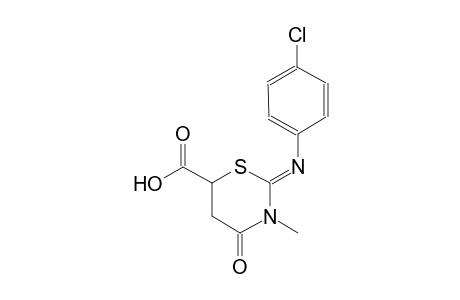 (2Z)-2-[(4-chlorophenyl)imino]-3-methyl-4-oxotetrahydro-2H-1,3-thiazine-6-carboxylic acid