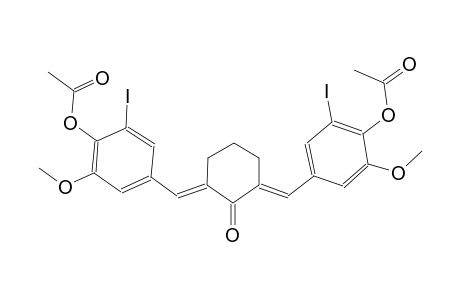 4-((E)-{(3E)-3-[4-(acetyloxy)-3-iodo-5-methoxybenzylidene]-2-oxocyclohexylidene}methyl)-2-iodo-6-methoxyphenyl acetate