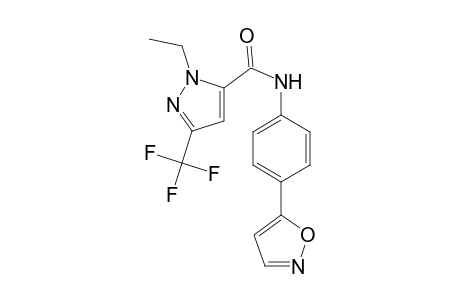 1-Ethyl-N-[4-(1,2-oxazol-5-yl)phenyl]-3-(trifluoromethyl)-1H-pyrazole-5-carboxamide