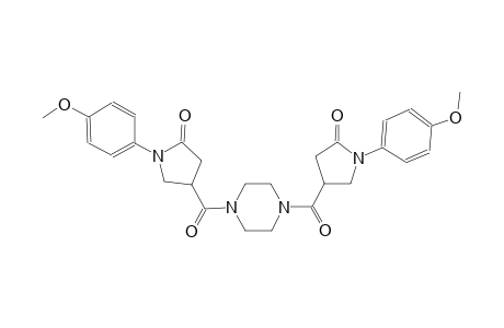 2-pyrrolidinone, 1-(4-methoxyphenyl)-4-[[4-[[1-(4-methoxyphenyl)-5-oxo-3-pyrrolidinyl]carbonyl]-1-piperazinyl]carbonyl]-