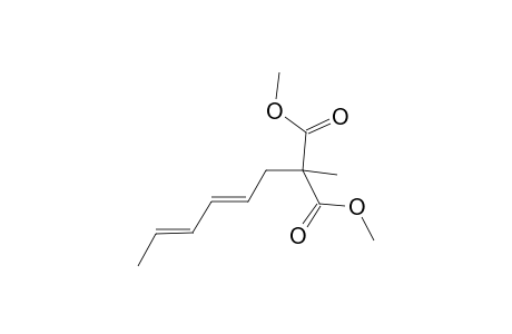 2-Methyl-2-(hexa-2,4-dien-1-yl)malonate