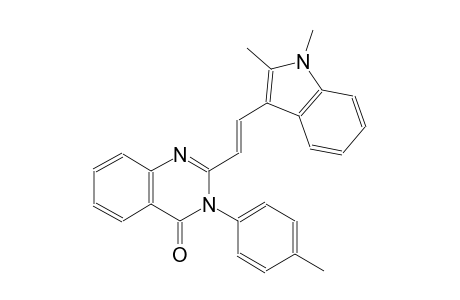 4(3H)-quinazolinone, 2-[(E)-2-(1,2-dimethyl-1H-indol-3-yl)ethenyl]-3-(4-methylphenyl)-