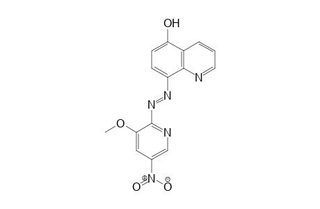 5-Quinolinol, 8-[2-(3-methoxy-5-nitro-2-pyridinyl)diazenyl]-