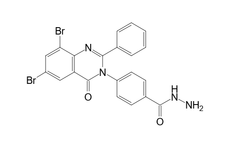 4-(2-Phenyl-6,8-dibromo-4-oxo-(4H)quinazolin-3-yl)benzoic acid hydrazide