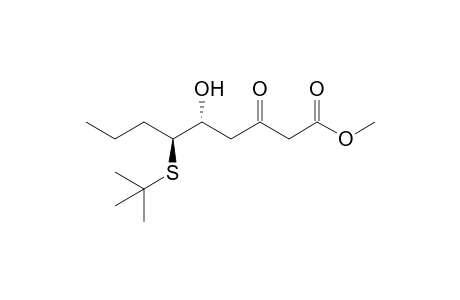 (5R,6S)-6-tert-Butylthio-5-hydroxy-3-oxononanoic acid methyl ester