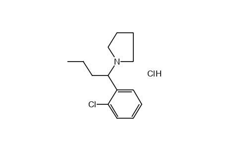 1-(o-CHLORO-alpha-PROPYLBENZYL)PYRROLIDINE, HYDROCHLORIDE
