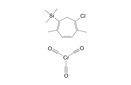 Tricarbonyl[1-chloro-2,5-dimethyl-6-(trimethylsilyl)cyclohepta-1,3,5-triene]chromium