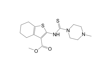 methyl 2-{[(4-methyl-1-piperazinyl)carbothioyl]amino}-4,5,6,7-tetrahydro-1-benzothiophene-3-carboxylate