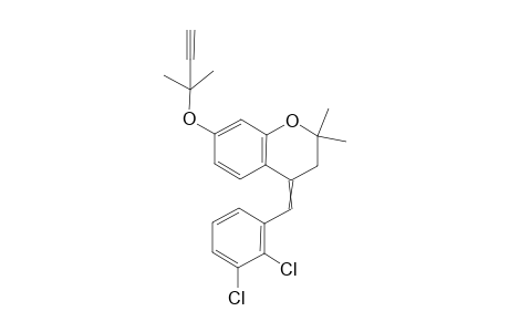 4-(2,3-Dichlorobenzylidene)-3,4-dihydro-2,2-dimethyl-7-(2-methylbut-3-yn-2-yloxy)- 2H-chromene