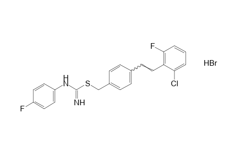 2-[p-(2-chloro-6-fluorostyryl)benzyl]-3-(p-fluorophenyl)-2-thiopseudourea, monohydrobromide