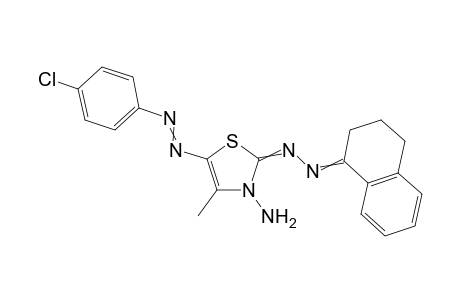 5-((4-Chlorophenyl)diazenyl)-2-((3,4-dihydronaphthalen-1(2H)-ylidene)hydrazono)-4-methylthiazol-3(2H)-amine