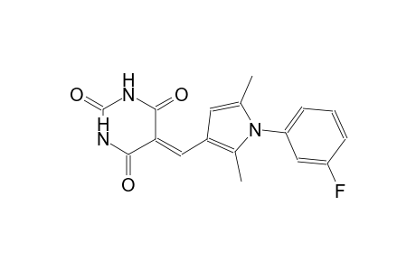 5-{[1-(3-fluorophenyl)-2,5-dimethyl-1H-pyrrol-3-yl]methylene}-2,4,6(1H,3H,5H)-pyrimidinetrione