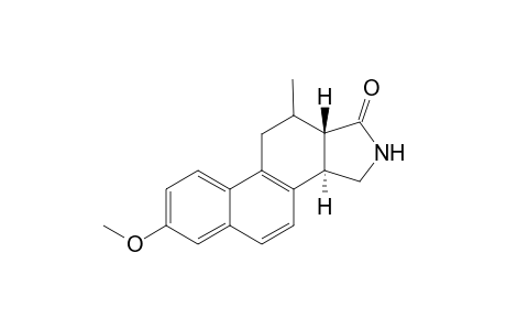 (+-)-12-Methyl-18-nor-16-azaequilenin methyl ether
