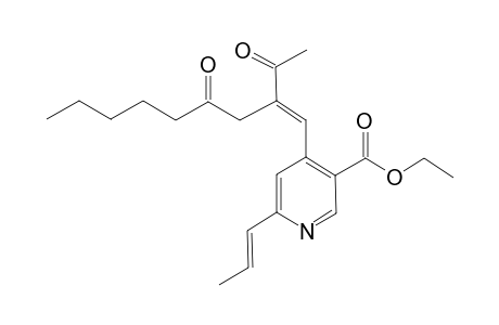 MONASNICOTINATE-B;ETHYL-4-[(E)-2-ACETYL-4-OXONON-1-ENYL]-6-[(E)-PROP-1-ENYL]-NICOTINATE