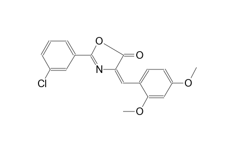 5(4H)-oxazolone, 2-(3-chlorophenyl)-4-[(2,4-dimethoxyphenyl)methylene]-, (4E)-