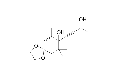 8-(3'-Hydroxy-1'-butynyl)-7,9,9-trimethyl-1,4-dioxaspiro[4.5]dec-6-en-8-ol