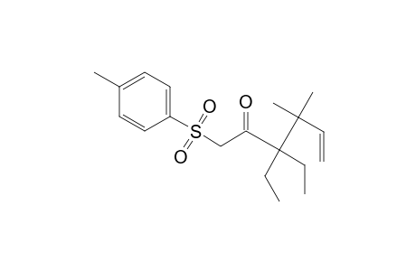 3,3-Diethyl-4,4-dimethyl-1-((4-methylphenyl)sulfonyl)-5-hexen-2-one