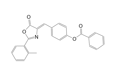 4-[(Z)-(2-(2-methylphenyl)-5-oxo-1,3-oxazol-4(5H)-ylidene)methyl]phenyl benzoate