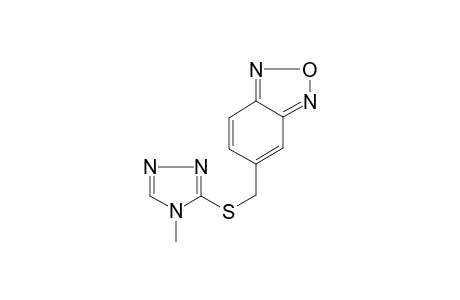 5-[(4-methyl-1,2,4-triazol-3-yl)sulfanylmethyl]-2,1,3-benzoxadiazole