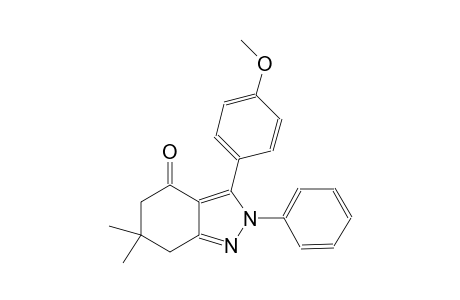 4H-indazol-4-one, 2,5,6,7-tetrahydro-3-(4-methoxyphenyl)-6,6-dimethyl-2-phenyl-