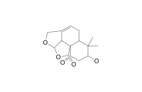 [4AS-(4A-ALPHA,6-ALPHA,8AS*,10A-ALPHA,10B-ALPHA)]-2,4,4A,5,6,7,10A,10B-OCTAHYDRO-5,5-DIMETHYL-8H,9H-BENZO-[E]-FURO-[2.3.4-CD]-ISOBENZOFURAN-8,9-DIONE;MARASMONE