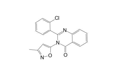2-(2-Chlorophenyl)-3-(3-methyl-5-isoxazolyl)-4(3H)-quinazolinone