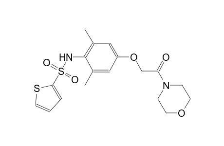 N-{2,6-dimethyl-4-[2-(4-morpholinyl)-2-oxoethoxy]phenyl}-2-thiophenesulfonamide
